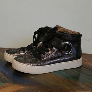 FRYE Women's Lena Harness High Fashion Sneaker Sz 6.5